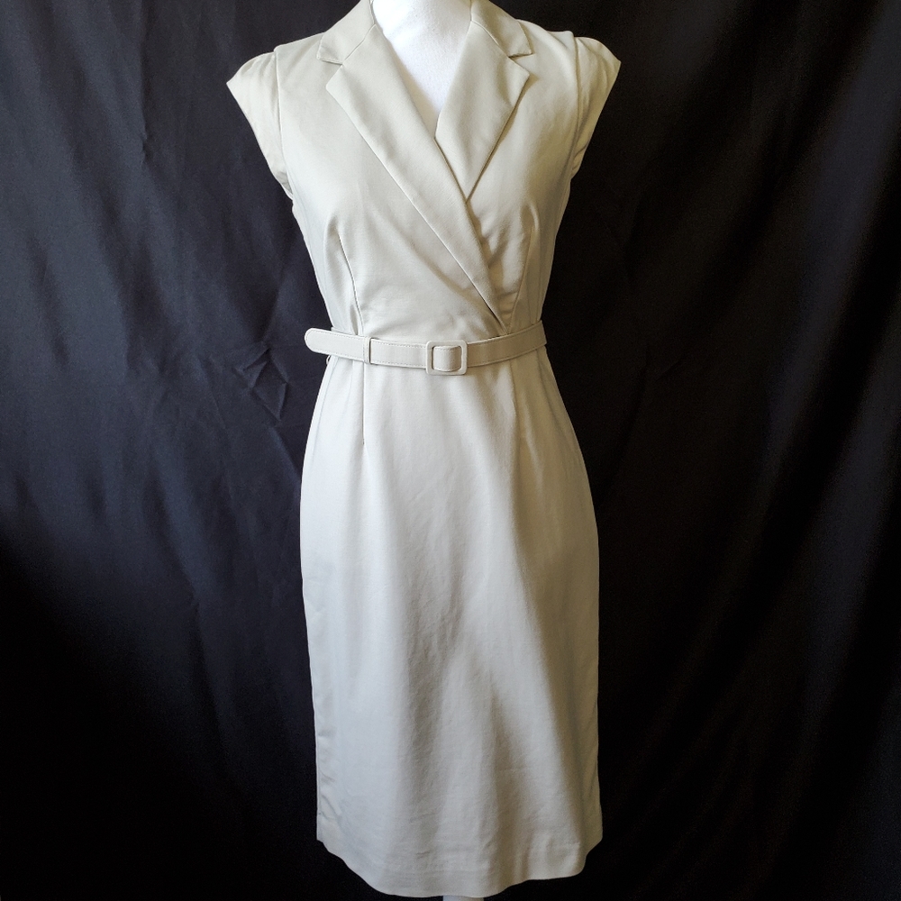 Banana Republic Sleek Suit Belted Dress